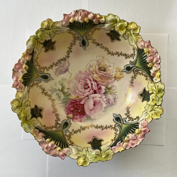 Reinhold Schlegelmilch Prussia Other - Rare antique R.S. Prussian porcelain serving bowl